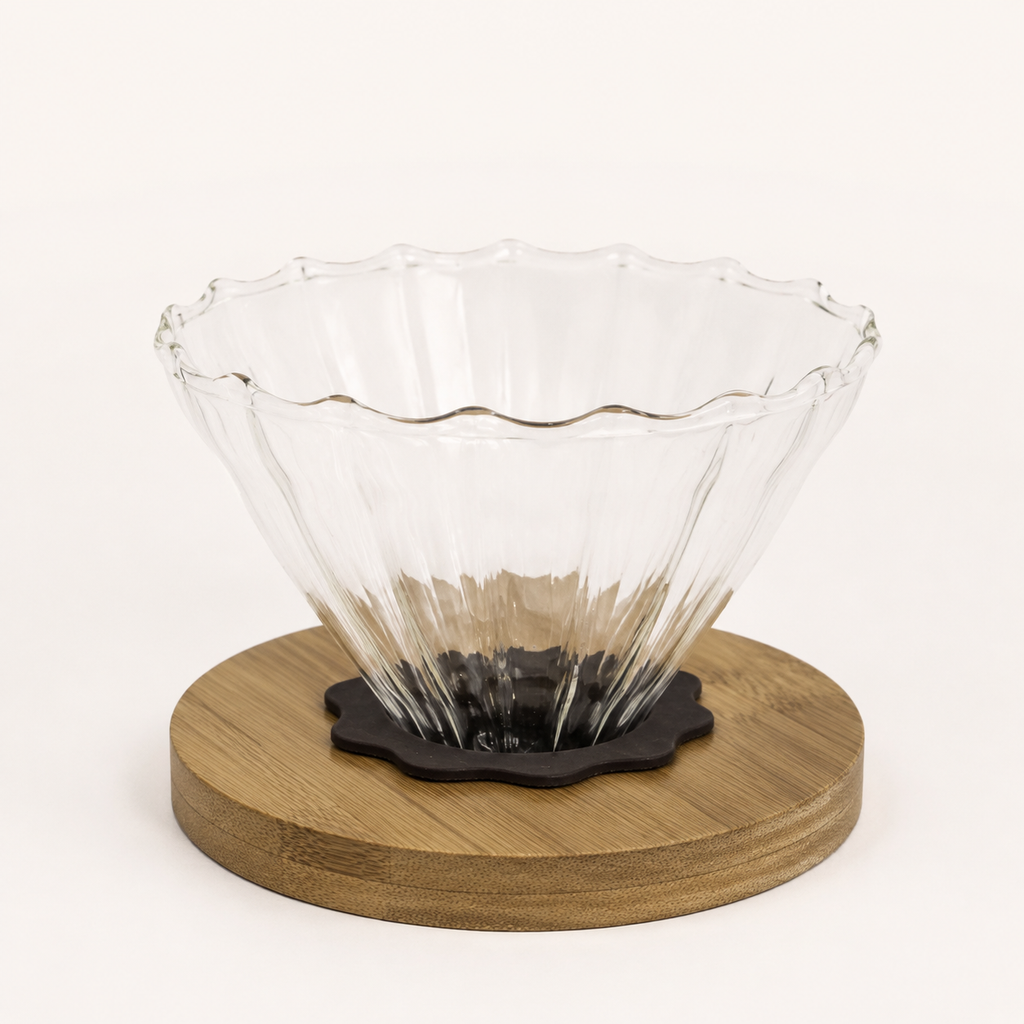 V60 Base de Madera de Caucho