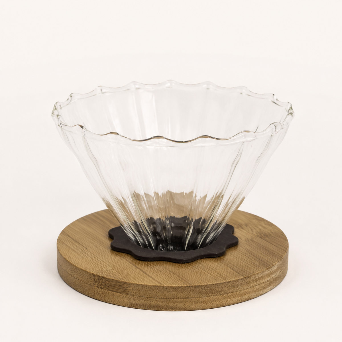V60 Base de Madera de Caucho