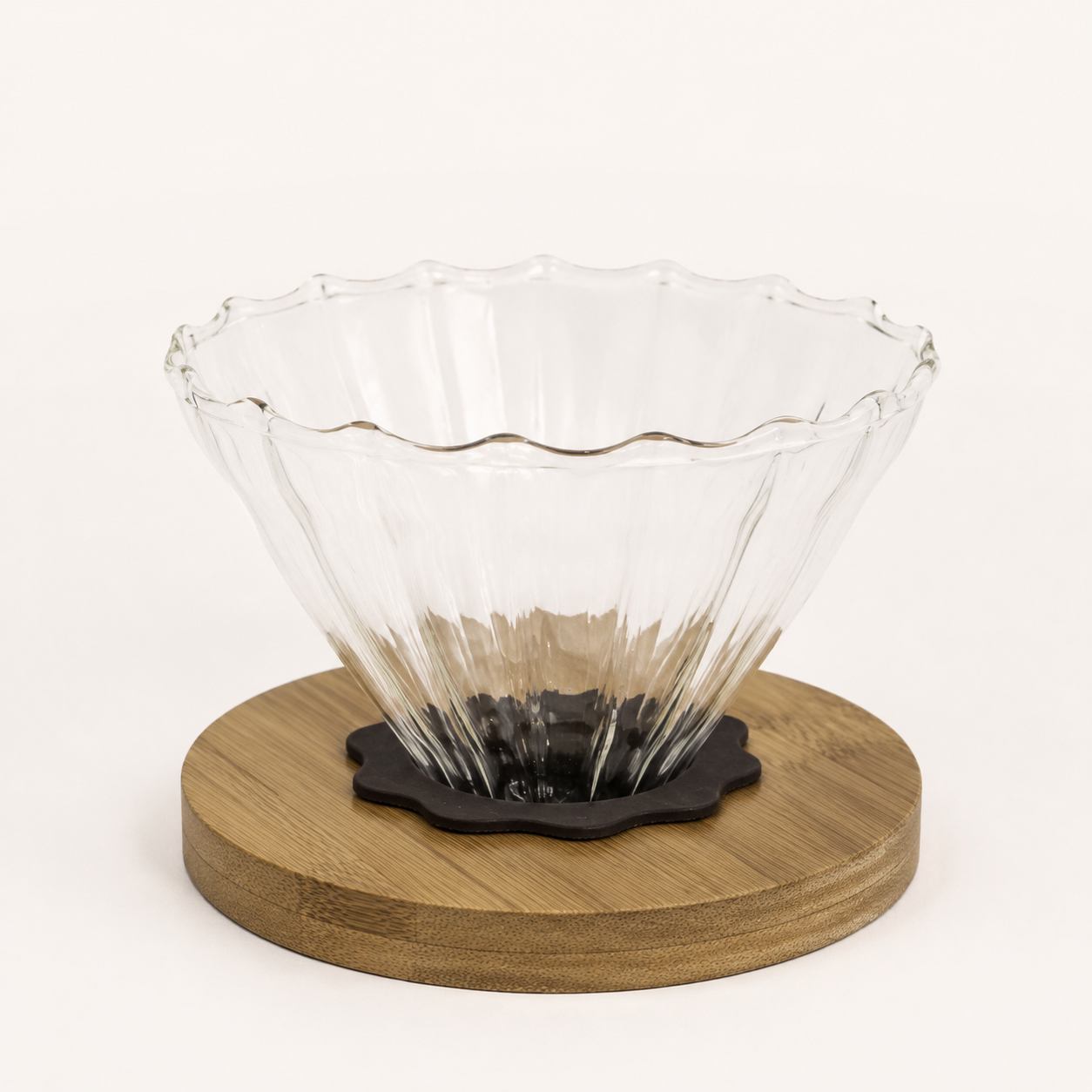 V60 Base de Madera de Caucho