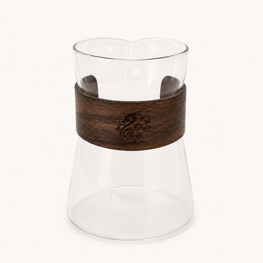 Server Cuello de Madera Transparente